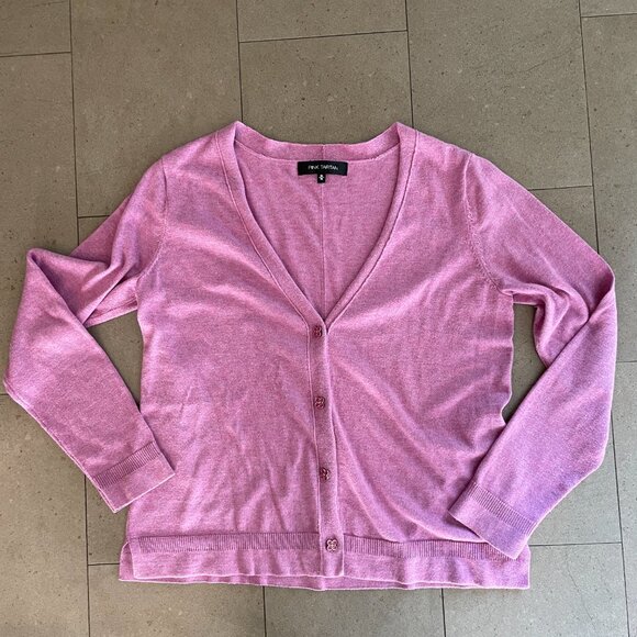 Pink Tartan Pink Clover Cotton Blend Sweater-Size Medium - Picture 2 of 11